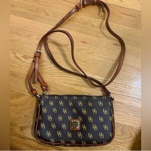 Dooney & Bourke Brown Leather Crossbody Bag